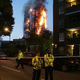 A tower block in London on fire